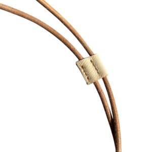 bandoulière en cuir beige