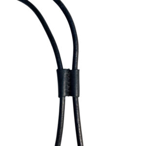 bandoulière en cuir noir