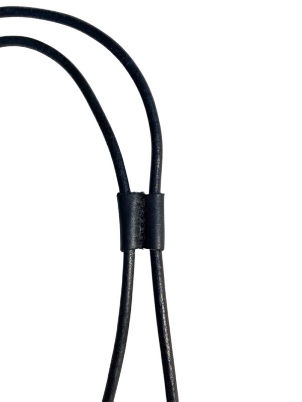 bandoulière en cuir noir