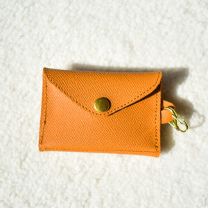 Pochette Carte, double compartiment- Marron