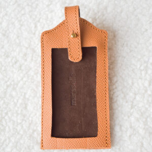 Porte étiquette bagage - Marron