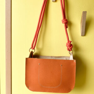 Sac nova en cuir grainé avec anse interchangeable