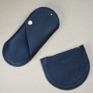 étui lunettes cuir noir